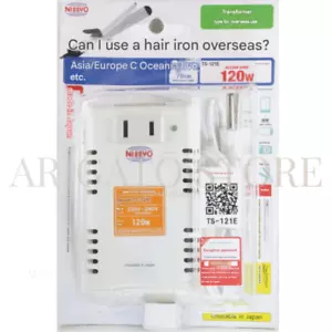 Nissyo Industry TS-121E Voltage Step Down Transformer 220/240V to 100V- 120W NEW - Picture 1 of 5