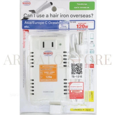 Nissyo Industry TS-121E Voltage Step Down Transformer 220/240V to 100V- 120W NEW - Image 1 of 4