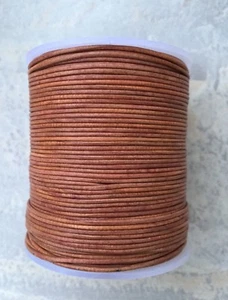 1mm 1.5mm 2mm Two Tone Petal Pink Round High Quality Leather Cord 75 - Picture 1 of 3