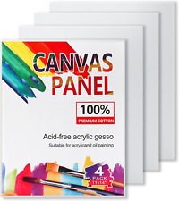 4 Pack 11X14 Inch Canvas Boards for Painting, Blank Canvases for Painting