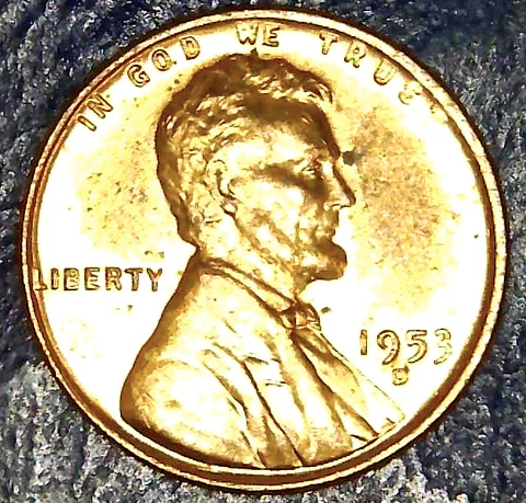 1953 D Lincoln Cent - Better BU Coin - No Reserve    (LJ32) Cover