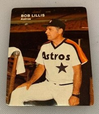 1984 Houston Astros Mother's Cookies Baseball Card # 15 Bob Lillis Manager MGR
