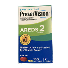 PreserVision AREDS 2 Vitamin Softgel - 130 Pills Exp. 3/2025