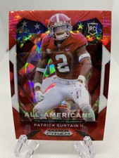 Patrick Surtain II 2021 Prizm Draft Picks Cracked Red Ice Prizm Rookie Card #199