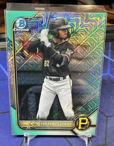 Liover Peguero 2022 Bowman Chrome Prospect Aqua Mojo Refractor /225 #BCP-34 - Picture 1 of 2