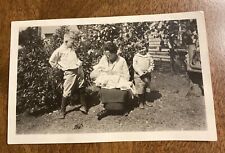 1930s Boys Woman Mother Children Kids Toddlers Baby Family Real Photo P10q15