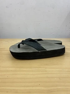 Rainbow Gray Black Platform Sandals Flip Flops Women Size 8 Vibram Sole - Picture 1 of 6