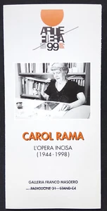 L'OPERA INCISA 1944-1998 Carol Rama Masoero - Picture 1 of 2