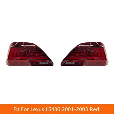 Для Lexus LS430 2001-2003 1 пара красных полностью светодиодных задних фонарей сменные задние фонари - Изображение 1 из 4