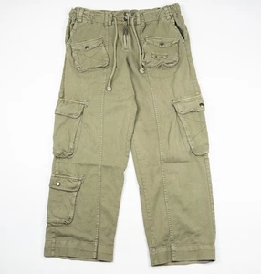 Free People Tahiti Cargohose Damen große Utility Taschen getrocknet herb grün - Bild 1 von 16