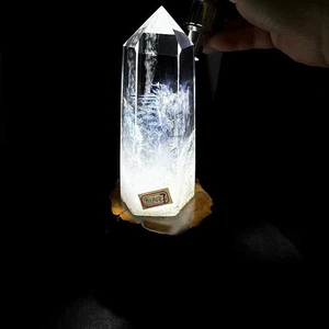 2.55lb Rare A+ Natural Clear Quartz Obelisk Crystal Energy Tower Reiki Decor - Picture 1 of 9