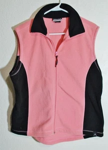 Avalanche Performance Woman's Pink & Black Fleece Full Zipper Vest SZ XL - Picture 1 of 5