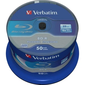 Blu-Ray BD-R Verbatim Datalife 50 Unités 25 GB 6x - Afbeelding 1 van 3