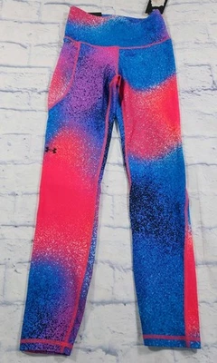 Under Armour UA WOMENS SIZE XS Compression Vanish Seamless Leggings Pink Blue  - Image 1 of 4