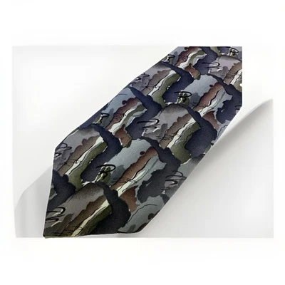 Corbata Jerry Garcia 100 % seda camuflada cosida a mano en Estados Unidos vintage Foto 1 de 4