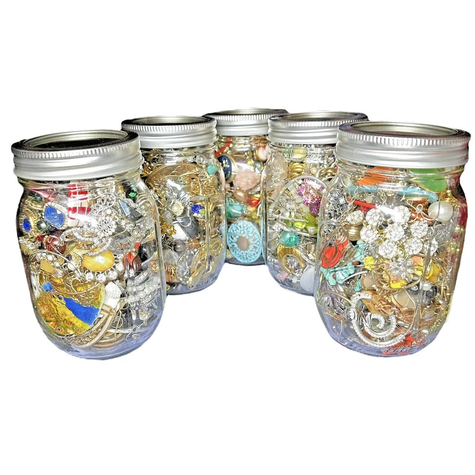 PRESENTE Bola Pedreiro Jarro Misto Joias Mistério Surpresa Lote Usável Caixa Tik Tok Antigo - Imagem 1 de 4