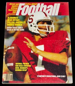 1981 John ELWAY Newsstand 1st Cover STREET & SMITH'S College Football Yearbook - Bild 1 von 4