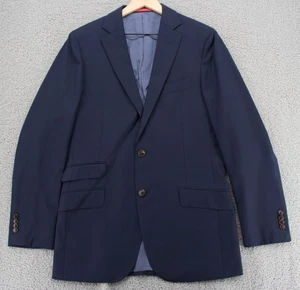 Suitsupply Sienna Jacke Herren 38 L blau Vitale Barberis Canonico Tickettasche - Bild 1 von 16