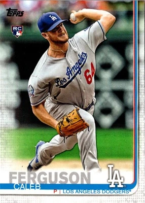 2019 Topps Caleb Ferguson #452 Los Angeles Dodgers Baseball Card - Image 1 of 2