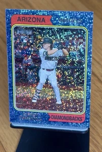 Corbin Carroll 2023 Topps Heritage Chrome Blue Sparkle Rookie Card - NM/MT - Bild 1 von 3