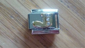 Dijes italianos estrás letra J se adapta a tamaño clásico italiano dije pulsera - Imagen 1 de 1