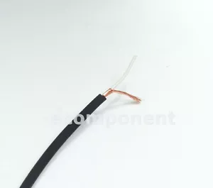Cavo Monofonico schermato 1x0,25 sez. 3mm colore nero (1 Metro) - Picture 1 of 1