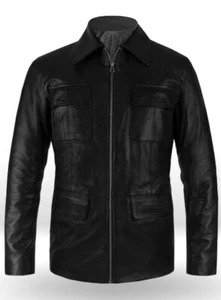 Damon Salvatore Black Supernatural Leather Jacket Soft Lambskin Handmade Moto #2 - Picture 1 of 10