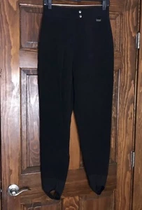 VTG STAGSPORT Women’s Stirrup Snowboard Ski Winter Pants Black SZ 12 30x32 - Picture 1 of 7