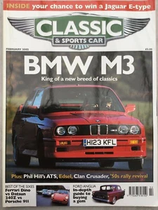 Classic & Sportscar Magazine - February 2002 - BMW M3, Dino v Datsun 240Z, Angli - Picture 1 of 2