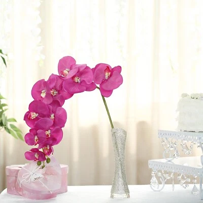 2 pcs 40-Inch tall Artificial Faux Silk Orchid Flowers Sprays Stems Centerpieces - Image 1 of 2