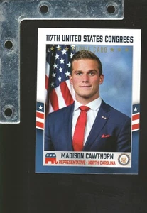 Tarjetas fascinantes 2021 Congreso de los Estados Unidos #395 Madison Cawthorn novato de Carolina del Norte - Imagen 1 de 2