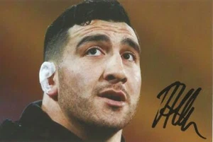 NEW ZEALAND & WASPS RUGBY: JEFFERY TOOMAGA-ALLEN SIGNED 6x4 ACTION PHOTO+COA - Bild 1 von 1