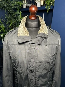 Hugo Boss Odire W Flight Bomber Jacket MA-1 Wolf Grey Mens 44R Uk 54 Terraces - Picture 1 of 8