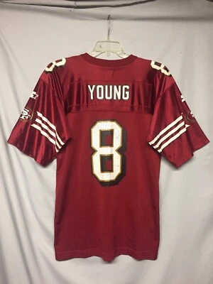 Camiseta NFL San Francisco 49ers Vintage Steve Young Starter tamanho 48 - Imagem 1 de 4