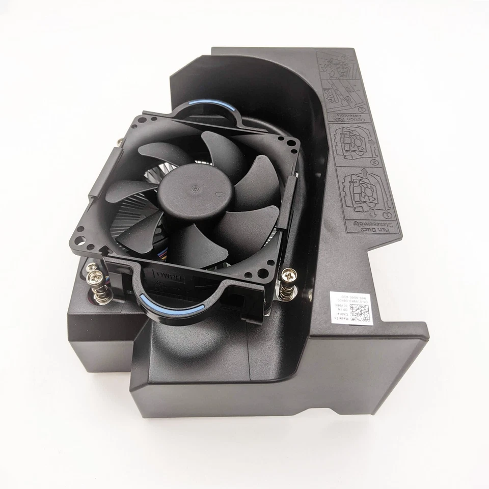 3VRGY Dell OptiPlex 3060 5060 7060 3430 CPU Cooling Fan w/ Heatsink Shroud 1V9RD - Image 1 of 4
