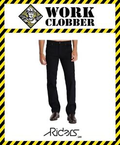 Riders By LEE Classic Straight Stretch Black Jeans 58032 NEW!