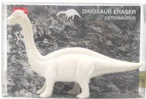 Daiso Japan 3-D Dinosaurier Radiergummi Cetiosaurus (Jumbo weiß) NEU - Bild 1 von 3