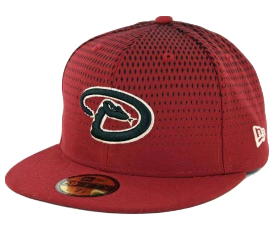 Arizona Diamondbacks New Era 59Fifty Hombres MLB Gorra de Béisbol Borgoña Coche Ajustado Foto 1 de 4