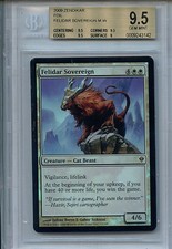 MTG Felidar Sovereign BGS 9.5  Gem Mint Zendikar Mystic Foil Card 3142  Amricons