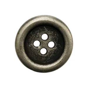 5pcs Vintage Metal Sewing Button, Distressed Finish, Antique Style for Crafts - Picture 1 of 8