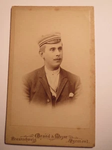 Brunswick - Pyrmont - SS 1890 - Hans Hermes como estudiante - CDV / Studentika - Imagen 1 de 2