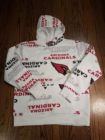 Arizona Cardinals Hoodie Youth size 14-16 White Sweatshirt NFL Team Apparel boys Cover