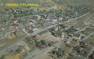 Cartolina nuova di zecca: vista aerea, Virginia City, Nevada, non pubblicata - Foto 1 di 2
