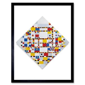 Painting Piet Mondrian Victory Boogie Woogie 12X16 Inch Framed Art Print - Picture 1 of 24