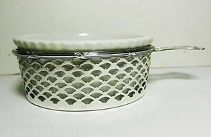 Meriden Britannia Sterling Silver #131 Pierced Condiment Holder-w/Ramekin-1895 - Picture 1 of 8