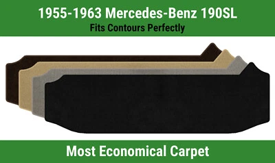 Alfombra de cubierta pequeña Lloyd Velourtex para Mercedes-Benz 190SL 1955-1963  Foto 1 de 4
