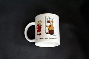 Neu "Was ist wichtig...Boss Stop Short?" Braune Nase Keramik Kaffeetasse lustig   - Bild 1 von 2
