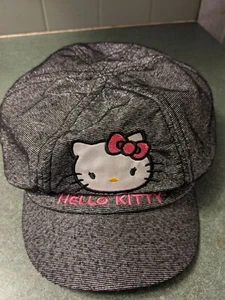 Hello Kitty Girls Derby Hat Sparkly Gray One Size - Picture 1 of 4