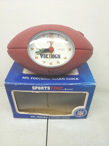 Sportstime by Bullova Minnesota Vikings Official NFL Football Alarm Clock Cover