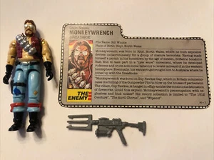 G.I. Joe 1986 Hasbro Monkey Wrench Actionfigur komplett mit Karteikarte Vintage - Bild 1 von 8